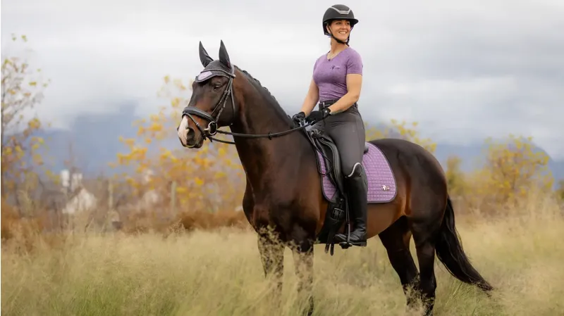 LeMieux Earth Dressage Square - Thistle-4