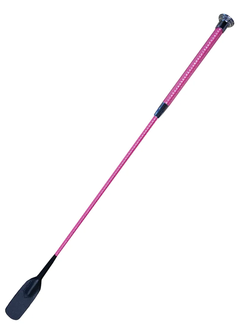 Woof Wear Gel Fusion Riding Whip - Hi Vis Pink 60cm