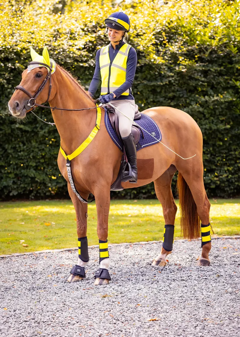 Woof Wear Hi Vis Riding Whip - Hi Vis Yellow 110cm-1