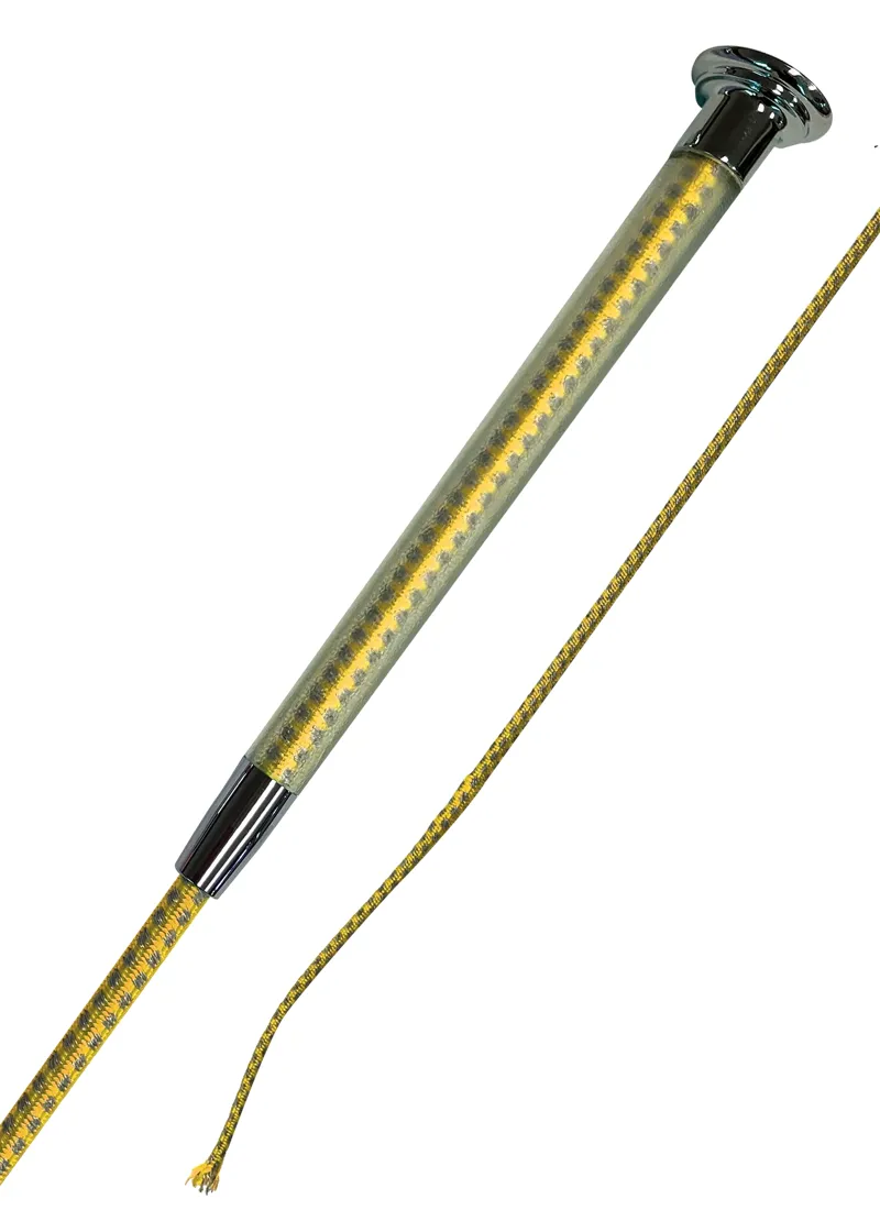 Woof Wear Hi Vis Riding Whip - Hi Vis Yellow 110cm