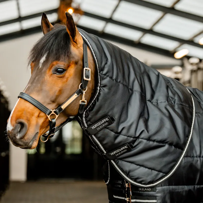 Horseware Easy-Layer 100g Stable Hood - Black/Silver