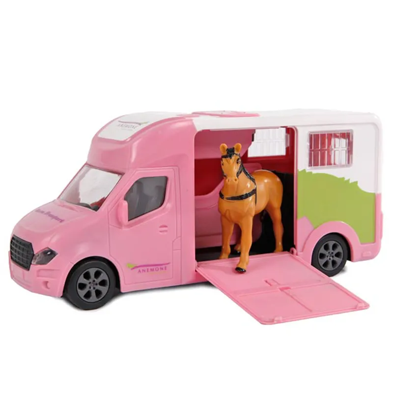 Kids Globe Horsebox Toy - Pink-1