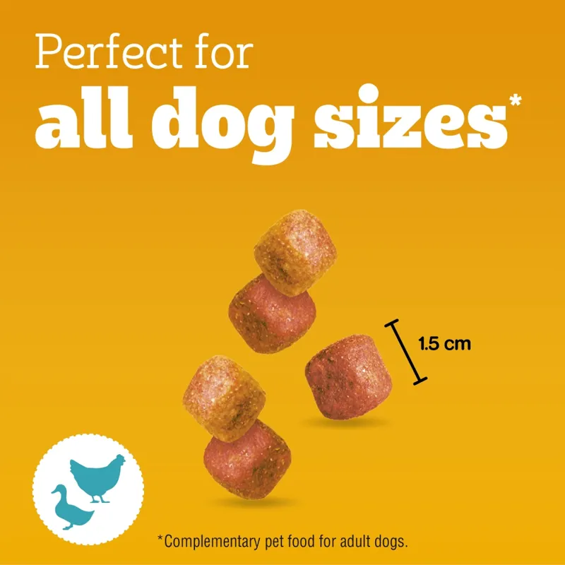 Pedigree Tasty Minis Chewy Chicken and Duck Dog Treats - 8 x 130g Packs-1