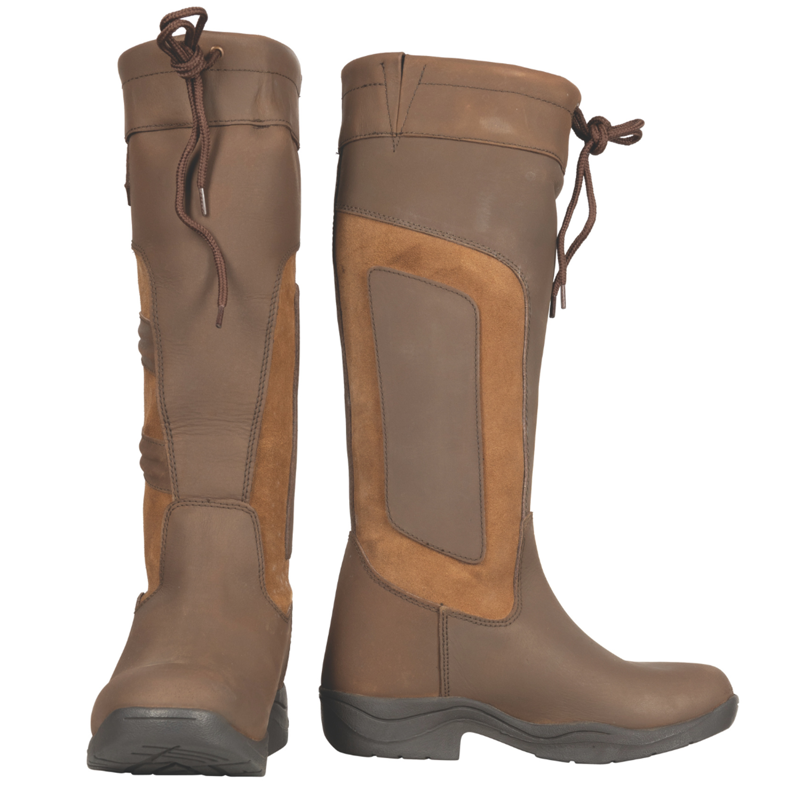 Hy Equestrian Hurdlow Long Country Boot - Brown-1