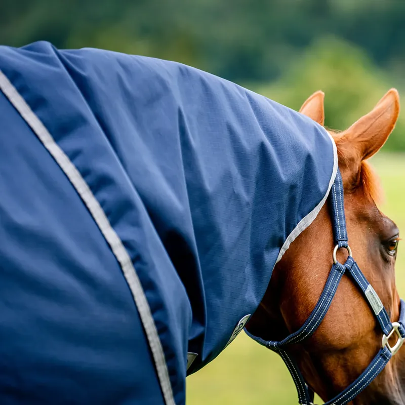 Horseware Amigo Ripstop 900D Plus 100g Turnout Rug - Navy/Titanium Grey-1