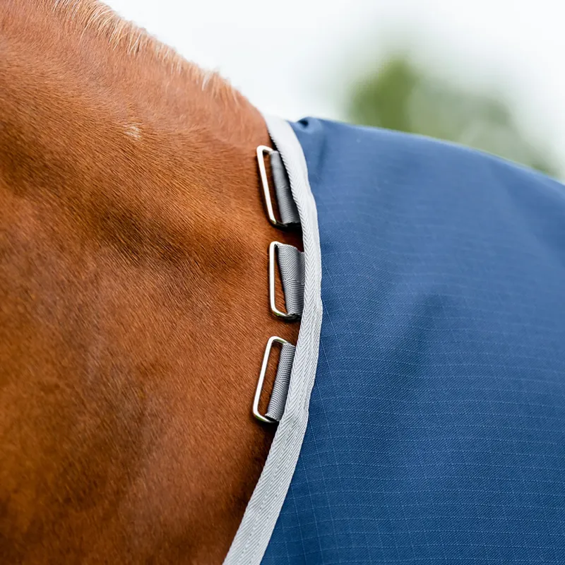 Horseware Amigo Ripstop 900D Plus 100g Turnout Rug - Navy/Titanium Grey-3