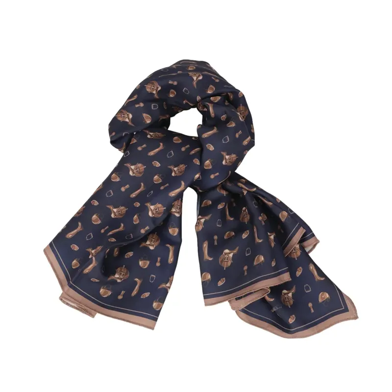 Hy Equestrian Elevate Country Scarf - Navy/Fossil