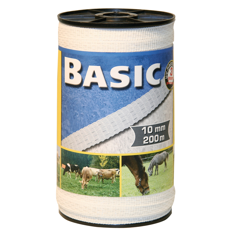 Corral Basic Electric Fencing Tape - White