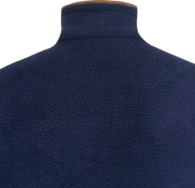Jack Pyke Half Zip Sherpa Fleece Pullover - Navy-4
