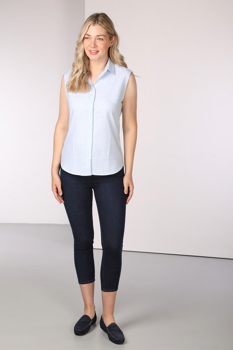 Rydale Ladies Matilda Hannah Sleeveless Country Shirt - Matilda Cloudless-4