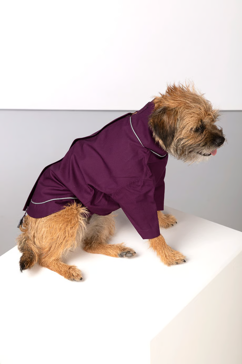 Rydale Yapham Dog Raincoats - Berry-1