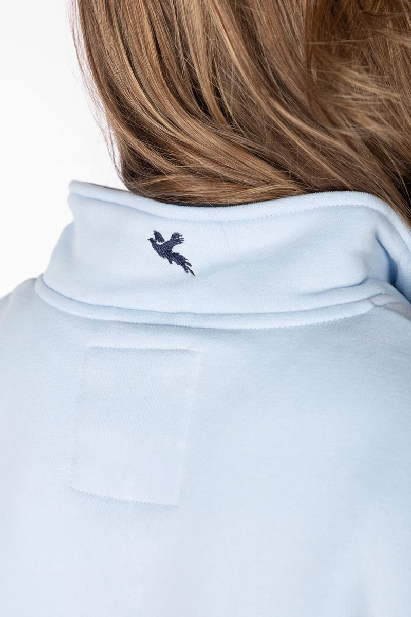 Rydale Byland Ladies Snaffle Sweatshirt - Navy/White/Soft Blue-4