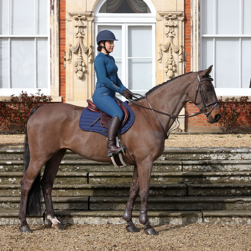 Shires Aubrion Equestrian Winter Long Sleeve Base Layer - Estate Blue-1