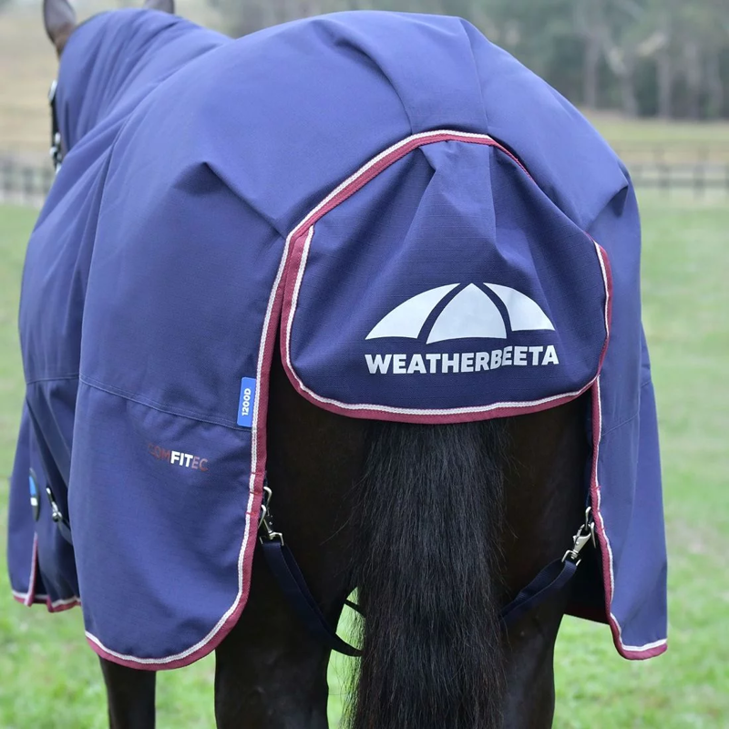 WeatherBeeta ComFiTec Essential 360g Turnout - Navy/Burgundy-4