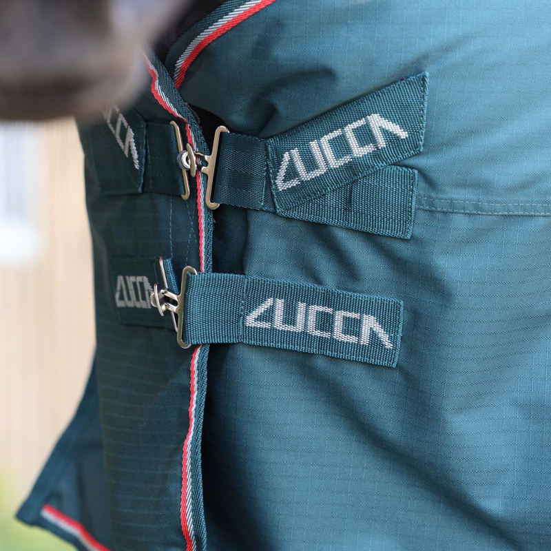 LUCCA 50g Lightweight Turnout Rug - Green-2