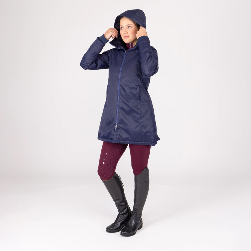 Shires Aubrion Eltar Mid Length Waterproof Coat - Navy-1