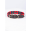 Rydale Polo Belt Dog Collar - Navy/Red/Gold/Red