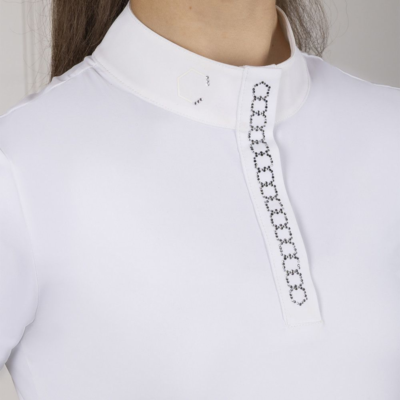 Coldstream Clarilaw Diamante Show Shirt - White-2