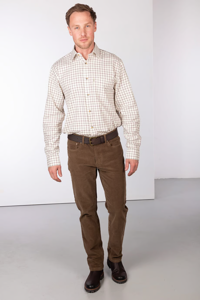 Rydale Men's Straight Leg Corduroy Trousers - Rupert - Sand-5