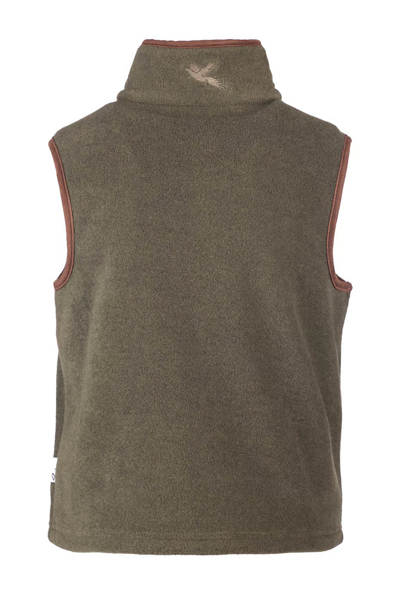Rydale Junior Huggate Fleece Waistcoat - Tractor Khaki/Green-1