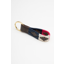 Rydale Leather Loop Askwith Polo Keyring - Navy/White/Bonbon