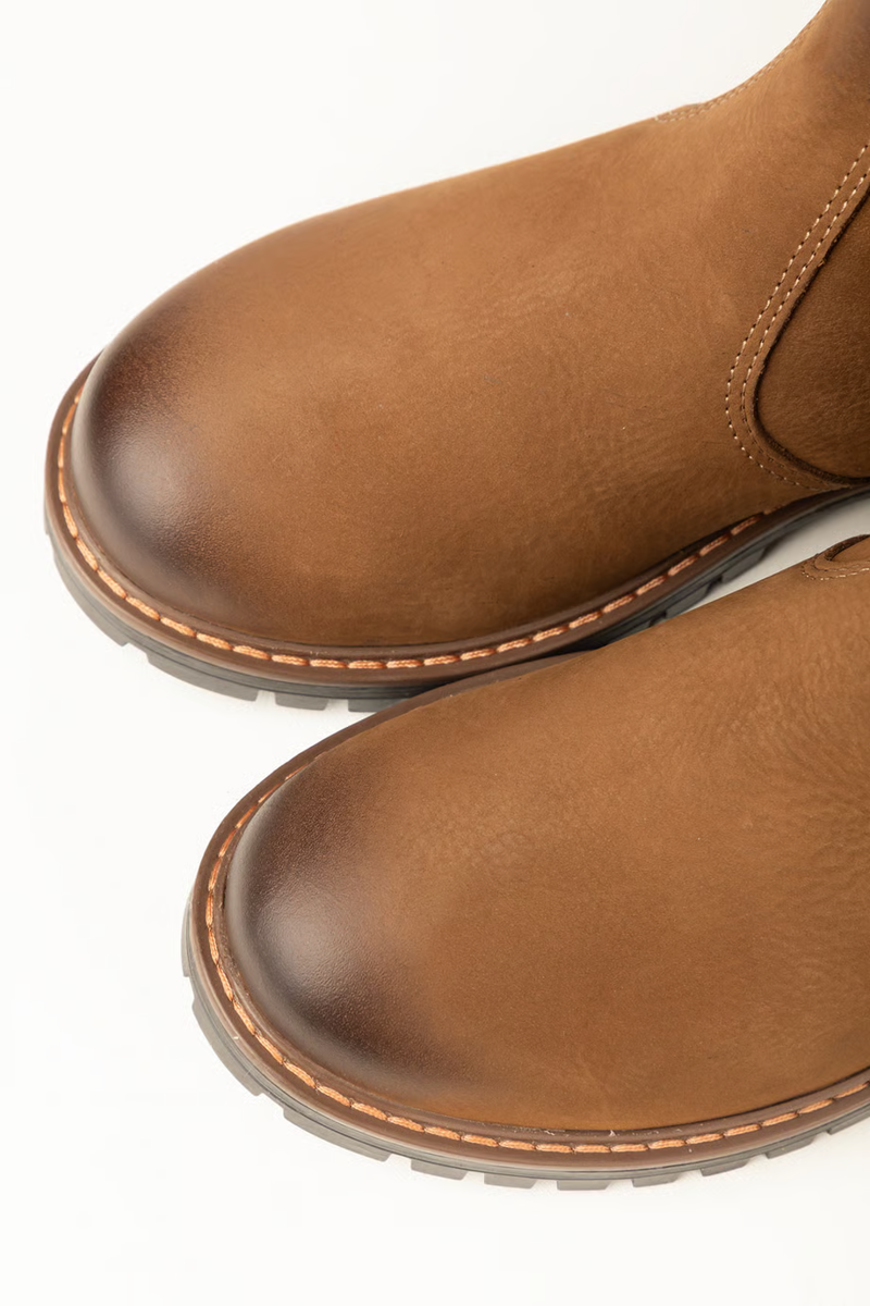 Rydale Kilburn III Ladies Pull On Leather Yard Boots - Tobacco-5