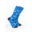 Rydale Men's Bamboo Bird Ankle Socks Pack of 10 - Duck Blue