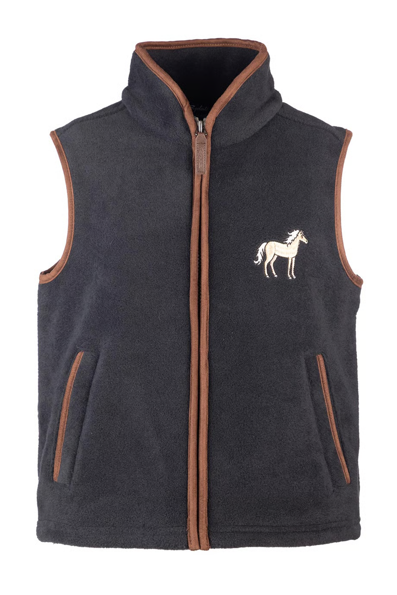 Rydale Junior Huggate Fleece Waistcoat - Horse Ink