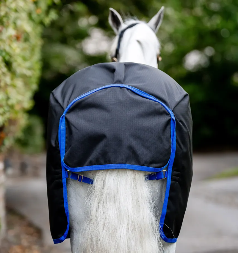 Horseware Ireland Amigo Ripstop 900D Turnout 100g Rug - Black/Classic Blue-4