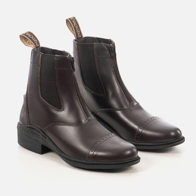 Brogini 401 Tivoli Leather Paddock Boots - Brown-1