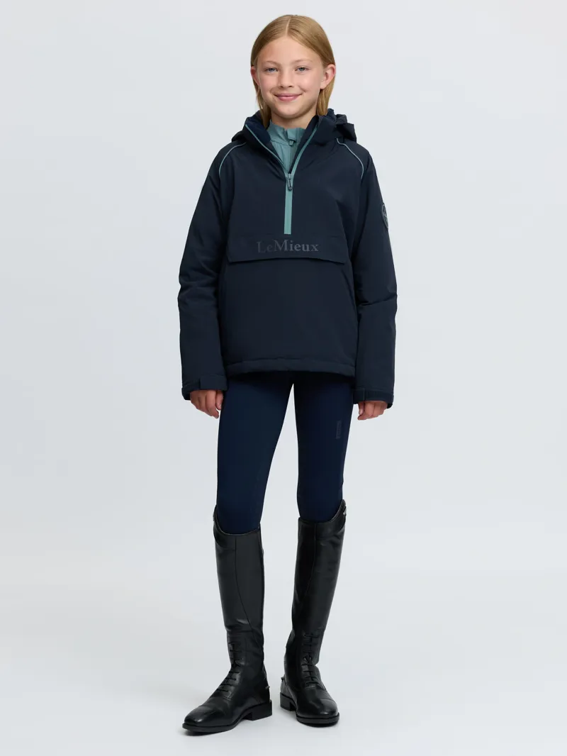 LeMieux Young Rider Bailey Waterproof Anorak - Navy-2