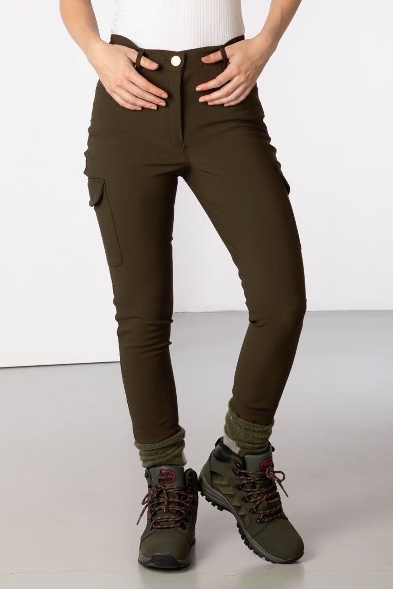 Rydale Ladies Aike II Walking Trousers with Pocket - Military Green