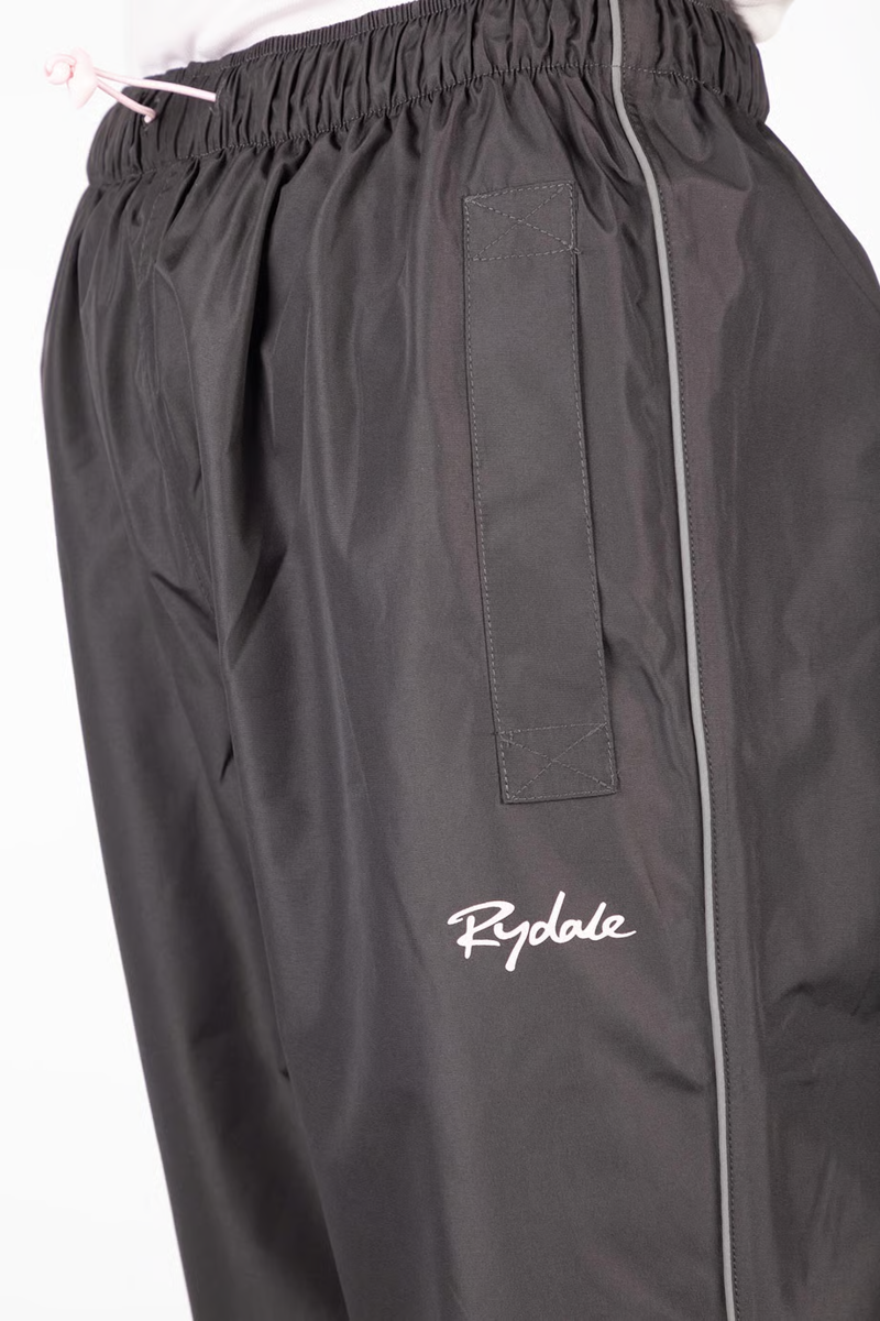 Rydale Ladies Waterproof Overtrousers - Dark Grey/Silver-4