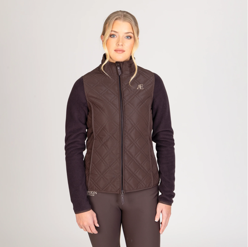 Shires Aubrion Equestrian Hybrid Jacket - Espresso-1
