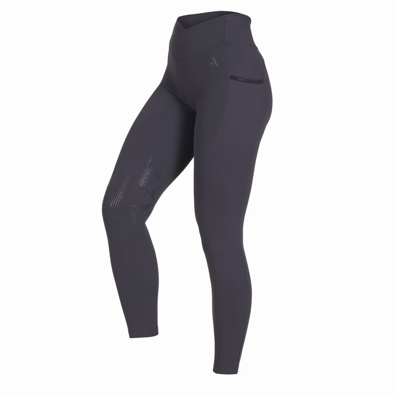 Shires Aubrion React Crossover Riding Tight - Charcoal-2