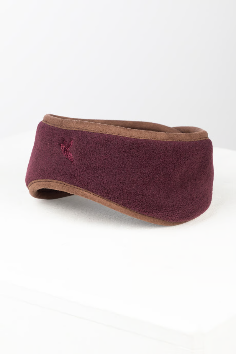 Rydale Ladies Huggate Fleece Headband - Dark Burgundy