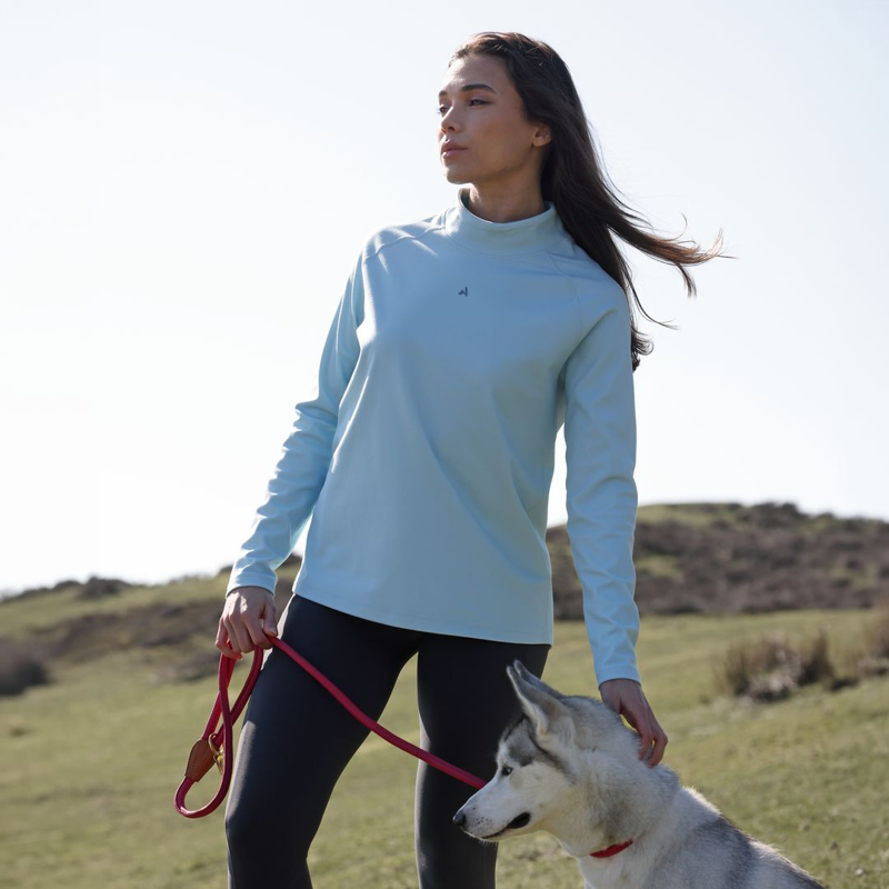 Shires Aubrion React Relaxed Base Layer - Arctic Blue-1