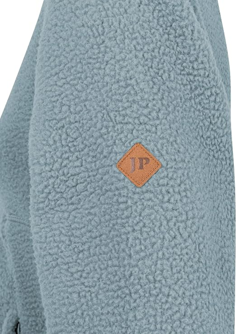 Jack Pyke Ladies Half Zip Sherpa Fleece Pullover - Ice Blue-1