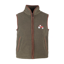 Rydale Junior Huggate Fleece Waistcoat - Tractor Khaki/Red