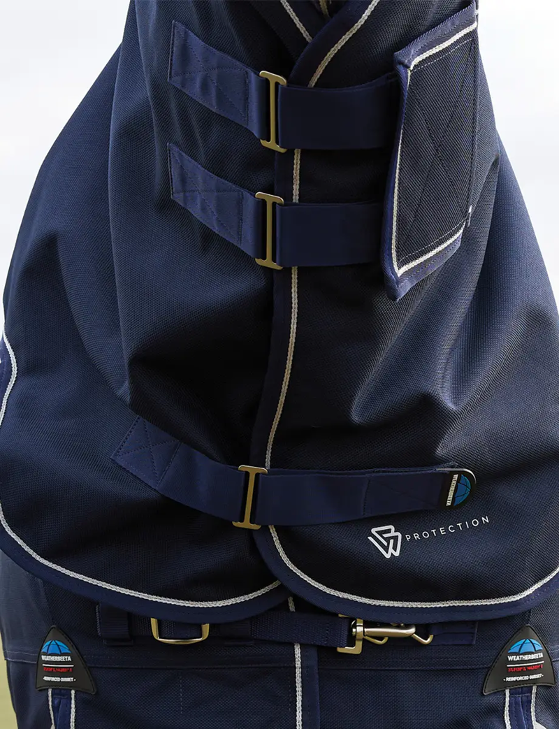 WeatherBeeta ComFiTec 220g Ultra Turnout Neck Cover - Navy-1