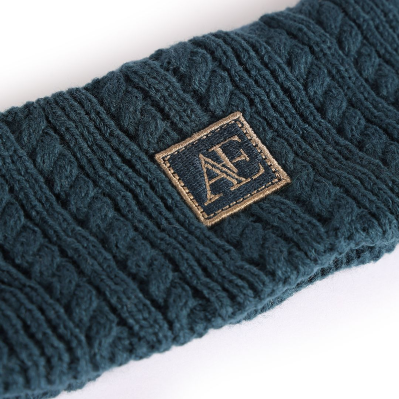 Shires Aubrion Equestrian Knit Head Band - Estate Blue-1
