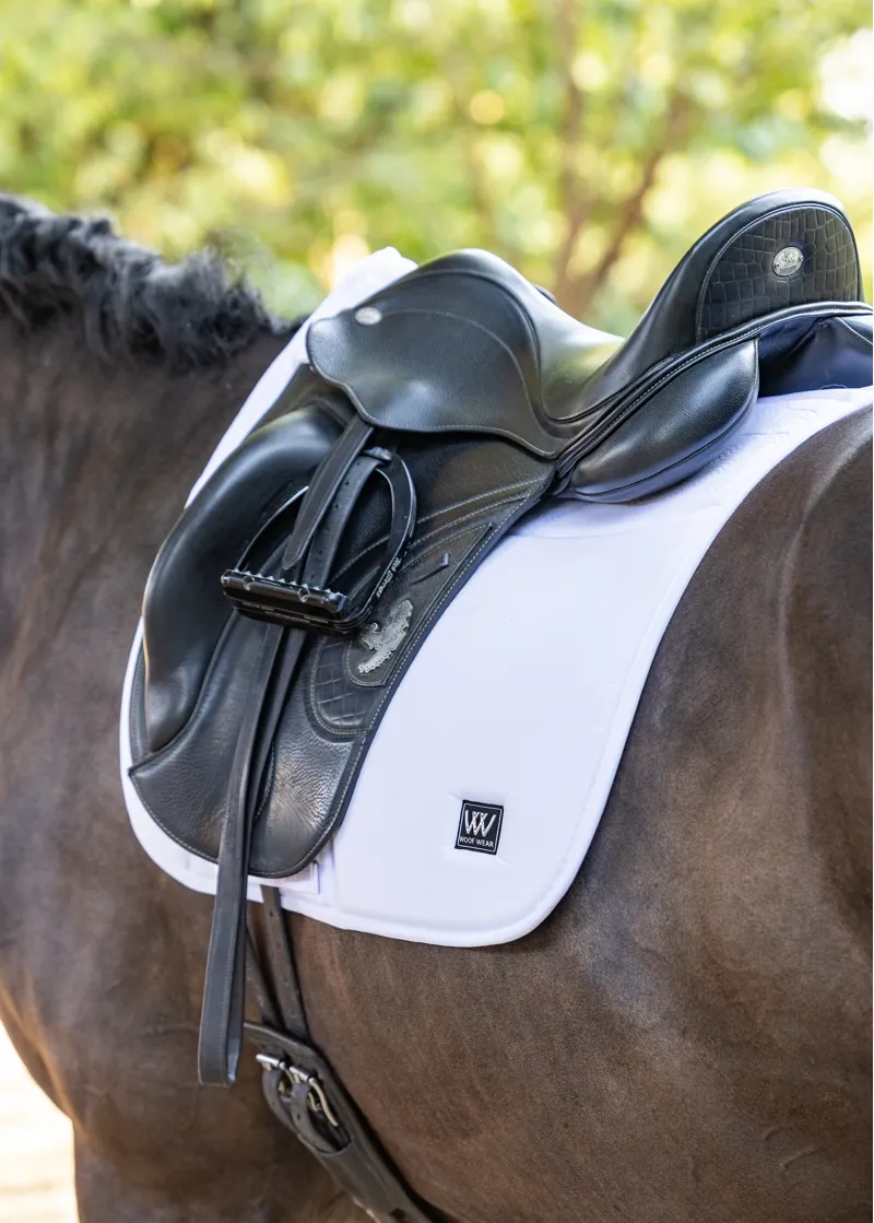 Woof Wear Elite Comfort Dressage Saddlepad - White-1