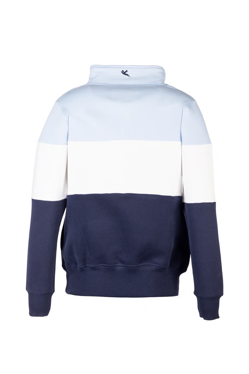 Rydale Byland Ladies Snaffle Sweatshirt - Navy/White/Soft Blue-6