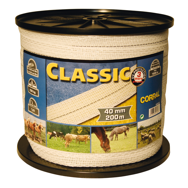 Corral Classic Fencing Tape - White-2