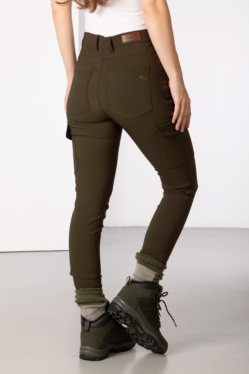 Rydale Ladies Aike II Walking Trousers with Pocket - Military Green-1