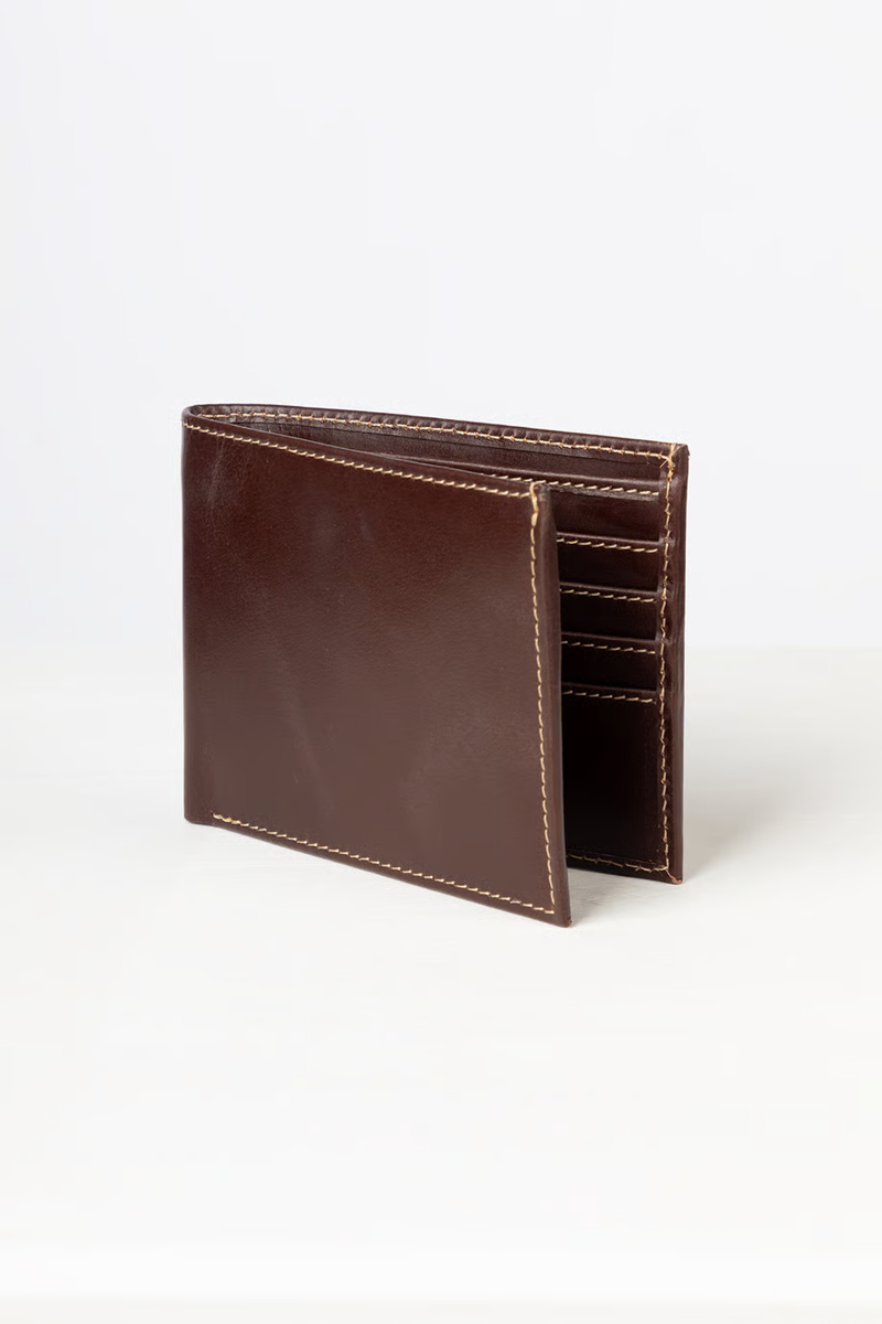 Rydale Men's Sledmere Leather Bifold Wallet - Rich Brown