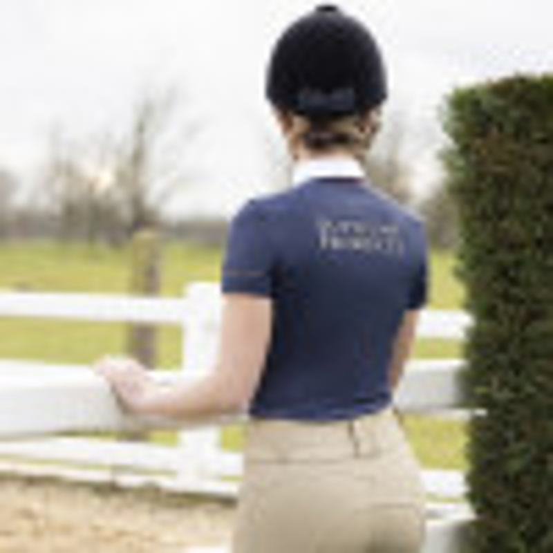 Supreme Products Champion Show Rider Short Sleeve Shirt - Navy/Red-1