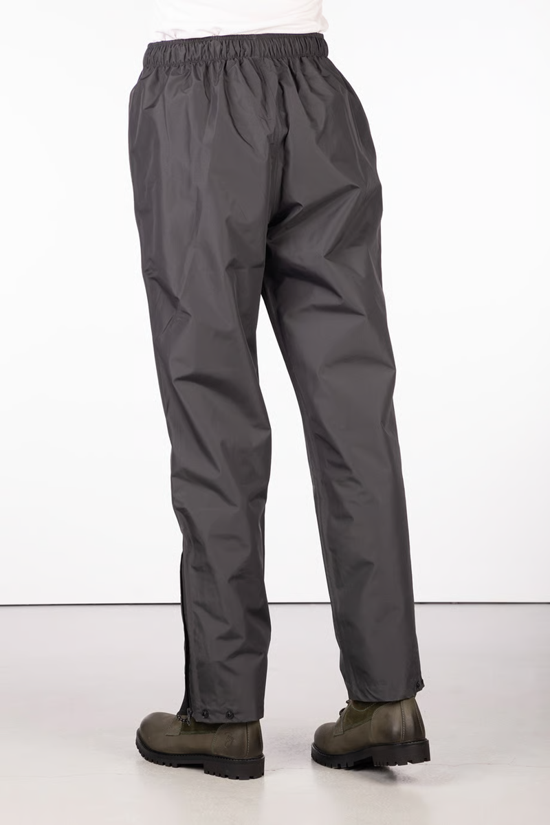 Rydale Ladies Waterproof Overtrousers - Dark Grey/Silver-1