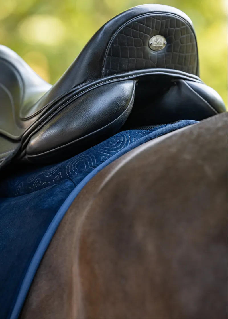 Woof Wear Elite Comfort Plus Dressage Saddlepad - Navy-2