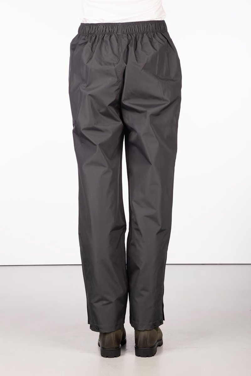 Rydale Ladies Waterproof Overtrousers - Dark Grey/Silver-3